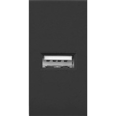 Orno NOEN USB, модульный порт 22,5x45 мм с зарядным устройством USB, 2,1 А, 5 В постоянного тока, черный