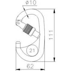 Climbing Technology Карабин Pillar Steel SG