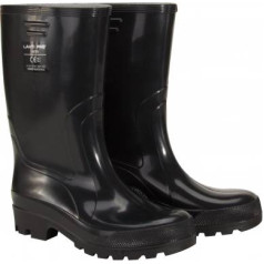 Lahti Pro Men's wellingt., black, mid-high, pvc, ob e, 