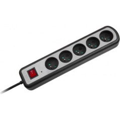 Rebel URZ3062-1,5W-2 Разветвитель Kemot 5 розеток с переключателем 1,5 м (1,5 мм)