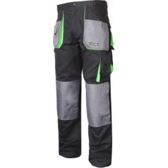 Lahti Pro Брюки черно-зеленые, 100% хлопок, 