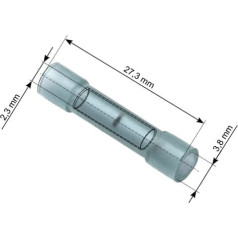 Blow 43-092 # Соединитель изолирующий 27,3/3,8/2,3 синий