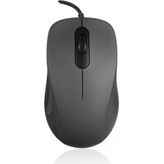 Modecom M10s silent black wired optical mouse