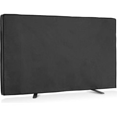kwmobile 43 Inch TV Outdoor TV Cover - TV Case Screen Protector - Protective Cover Weatherproof - Black
