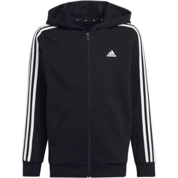 Толстовка adidas 3 Stripes FL Full-Zip Hoody Jr HR6331 / 140 см