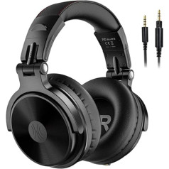 Bluetooth Headphones, Over Ear OneOdio Closed Studio Headphones, Wireless with 30 Hours’ Playtime, Wireless Headphones, On Ear Headphones, with CVC 8.0 Microphone for Smartphone, PC On ear Black