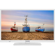 TELEFUNKEN XH24N550M-W 24 Inch TV (HD Ready, Triple Tuner) White [2023]