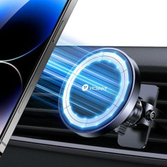 VICSEED Mobile Phone Holder Car Magnetic Ventilation [Strong Magnet with 12 x N55 Magnets] Magsafe Car Holder Car Mobile Phone Holder Compatible with iPhone 14 13 12 etc