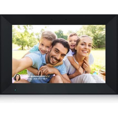 Digital Picture Frame 10.1 Inch WiFi Digital Picture Frame IPS HD Touchscreen Smart Cloud Photo Frame Auto Rotate Easy Setup for Share Photos or Videos from a Remote via the AiMOR