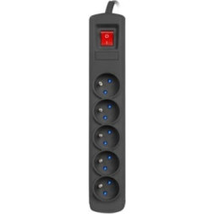 Natec Surge protector bercy 400 3m (5 sockets) black