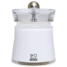 Peugeot Bali Acrylic Blanc Salt Mill, 8cm