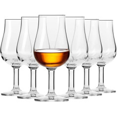 Krosno Whisky Tasting Glasses | Set of 6 | 100 ml | Epicure Collection | Perfect for Home, Restaurants and Parties | Dishwasher Safe