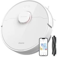 Dreame D10s Saugroboter mit Wischfunktion, 5000Pa Staubsauger Roboter mit LDS-Navigation, 280 Minuten Laufzeit Max, App-Steuerung, Ideal für Teppiche, Tierhaare, Hartböden