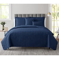 Clara Clark Pinsonic Weave Quilted Bedspread Set All Seasons