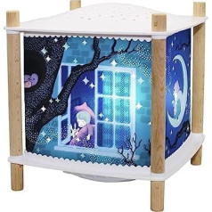 TROUSSELIER - Sandman - Magic Lantern Revolution 2.0 - Night Light with Music - Star Projector - Music & Stories for Children in Streaming - Scream Detector - Battery - Birth Gift