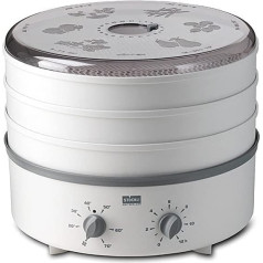 Stöckli Dörrex 0076.70 Dehydrator with Timer and Plastic Grille Light Grey Expandable