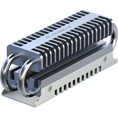 ElecGear EL-80P M.2 2280 SSD Heatsink, Heatpipe + Double Decker Cooler Aluminium Heatsink for 80 mm PCIe NVMe and SATA Internal Gaming SSD with Thermal Pads