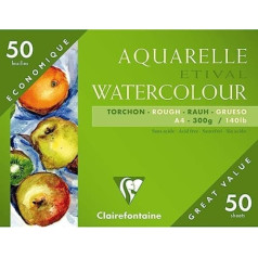 Clairefontaine Etival Watercolour Rough Paper A4 White
