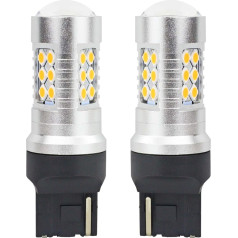 Светодиодные лампы Canbus 3030 24smd t20 7440 wy21w оранжевые 12v/24v