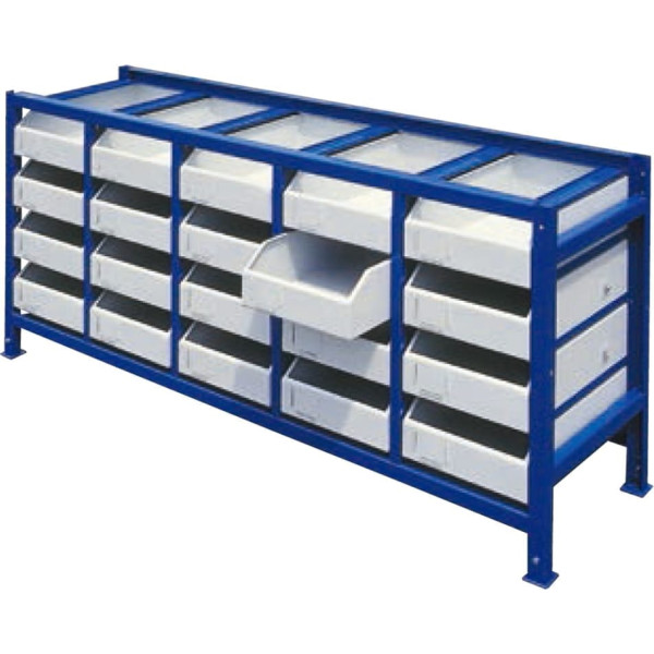 Стеллаж для запчастей и инструментов Ящик с контейнерами НАБОР 21 шт.