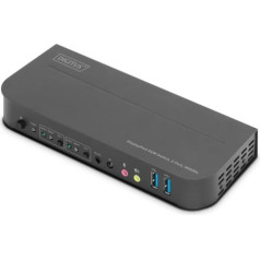 Digitus 2 port kvm switch displayport for hdmi 2x1 4k 60hz 2xusb audio