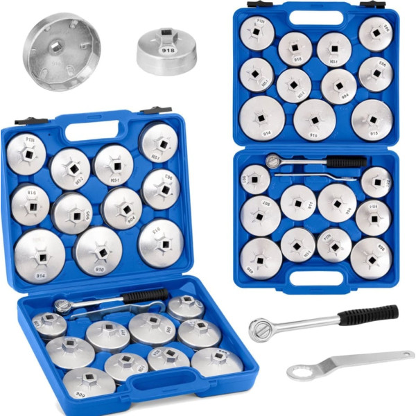 Торцевые ключи для масляных фильтров - набор из 23 шт.