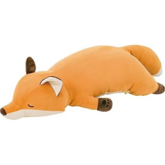 Nemu Nemu Animals 6231909 Soft Toy, Konta the Fox, Cuddly Toy, Extra Soft and Cuddly Stuffed Toy, Designed in Japan, Cuddly Cushion, Size L, 53 cm
