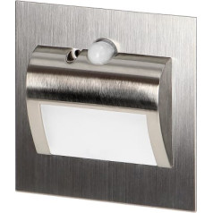 Orno DRACO LED NEW 1,5W, встраиваемый светильник для лестниц, 12VDC, 30lm, 6000K, satin, датчик движения и сумерек