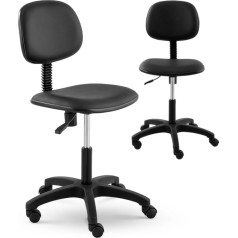 Стул мастерской со спинкой до 120 кг 450-590 мм черный