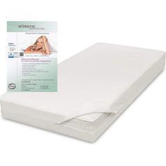 allsana Allergy Mattress Cover 100 x 200 x 24 cm Allergy Bed Linen Anti Mite Encasing Mite Protection for House Dust Allergy Sufferers