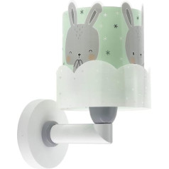 Dalber Baby Bunny Children's Wall Light Clouds Green