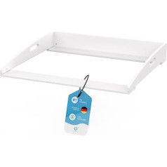 FLIPLINE Hemnes HappyBaby Changing Attachment 85 x 75 x 13 cm for Ikea Hemnes Chest of Drawers Includes 2 Levels Safety on Wall and Chest of Drawers 100% Safe