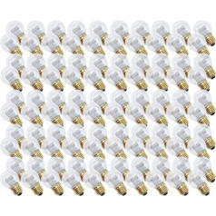 NCC-Licht 100 x LED Drops 1 W E27 Clear V8 Extra Warm White 2200 K for Outdoor Use Bulb