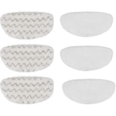 Supremery 6X Microfibre Pads for Bissell Vac & Steam Titanium Cleaning Pads Replacement Covers Washable Replaces Bissell 1252 Cleaning Pads