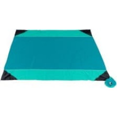 Ticket To The Moon Sega Beach Blanket  Aqua/Orange