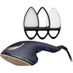 Russell Hobbs Steam Genie 28370-56 Multi Iron [Steam Smoother & Steam Iron] 2-in-1 (1700W, 20g/min Steam, Heat-Resistant Bag, 3 Attachments: Clothing, Curtains, Upholstery) Travel Iron 28370-56