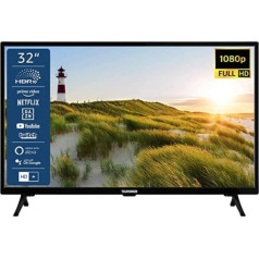 TELEFUNKEN XF32SN550S 32 Inch TV/Smart TV (Full HD, HDR, Triple Tuner) - Includes 6 Months HD+ [2023]