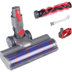 suzao Brush replacement parts for Dyson V7 V8 V10 V11 V15 sv12 sv14 sv15, floor nozzle with turbo brush attachment, LED and trigger lock, Dyson brush roller for carpet, parquet floors, hard floors