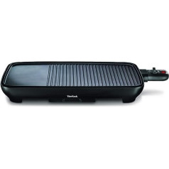 Tefal Malaga TG3918 Table Grill | Electric Grill | Adjustable Thermostat | Non-Stick Coated Grill Plate, 2/3 Grill, 1/3 Teppanyaki | Removable Cable | Plate + Drip Tray Dishwasher Safe | 2000 W