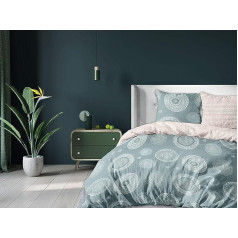 CALITEX 3-Piece Duvet Cover Set 240 x 220 cm Zagora 100% Cotton Blue 240 x 220 cm