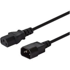 Computer power extension cord iec: c14-c13, 1.2m, cl-99