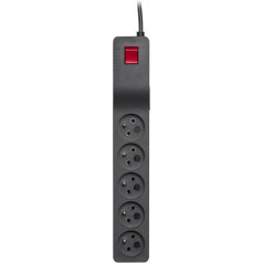 Power strip lestar zx 510 ga k.:cz 3.0 m (5 x ute; 10 a; 3 m; black)