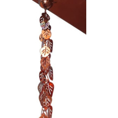 Monarch Pure Copper Cascading Leaves Rain Chain 2.5m Length