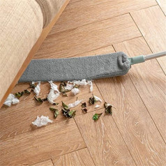 Cetornie Dust Cleaner - Artefact for Cleaning Dust with Retractable Distance - Dust Removal with Telescopic Slot, Dust Removal + Replacement Head (Grey)