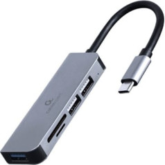 Gembird 3 port usb-c hub, usb 2.0x2, usb 3.0, card reader