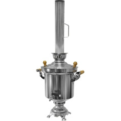 Stainless Steel Charcoal chimney with samovar 5 Litres