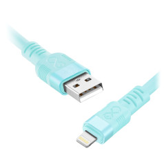 Orno Кабель USB-A - Lightning eXc WHIPPY Pro, 2M, 12W, быстрая зарядка, пастельный микс
