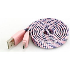 Sbox USB->Micro USB 2.0 M/M 1m colorfull blister rose