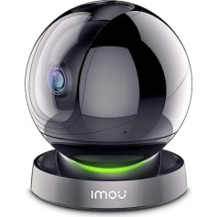 Imou Indoor Surveillance Camera, Wi-Fi IP Camera, Indoor, Wi-Fi, 2.4 GHz, Colour Night Vision, Personal Detection, Supports Alexa (Rex 4MP