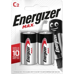 Energizer max c lr14 battery. 2 pcs. eco packaging